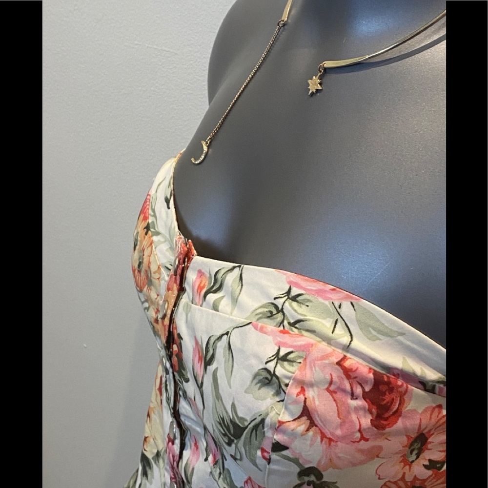Bershka Collection Floral Button Up Corset.NWT - Picture 6 of 7
